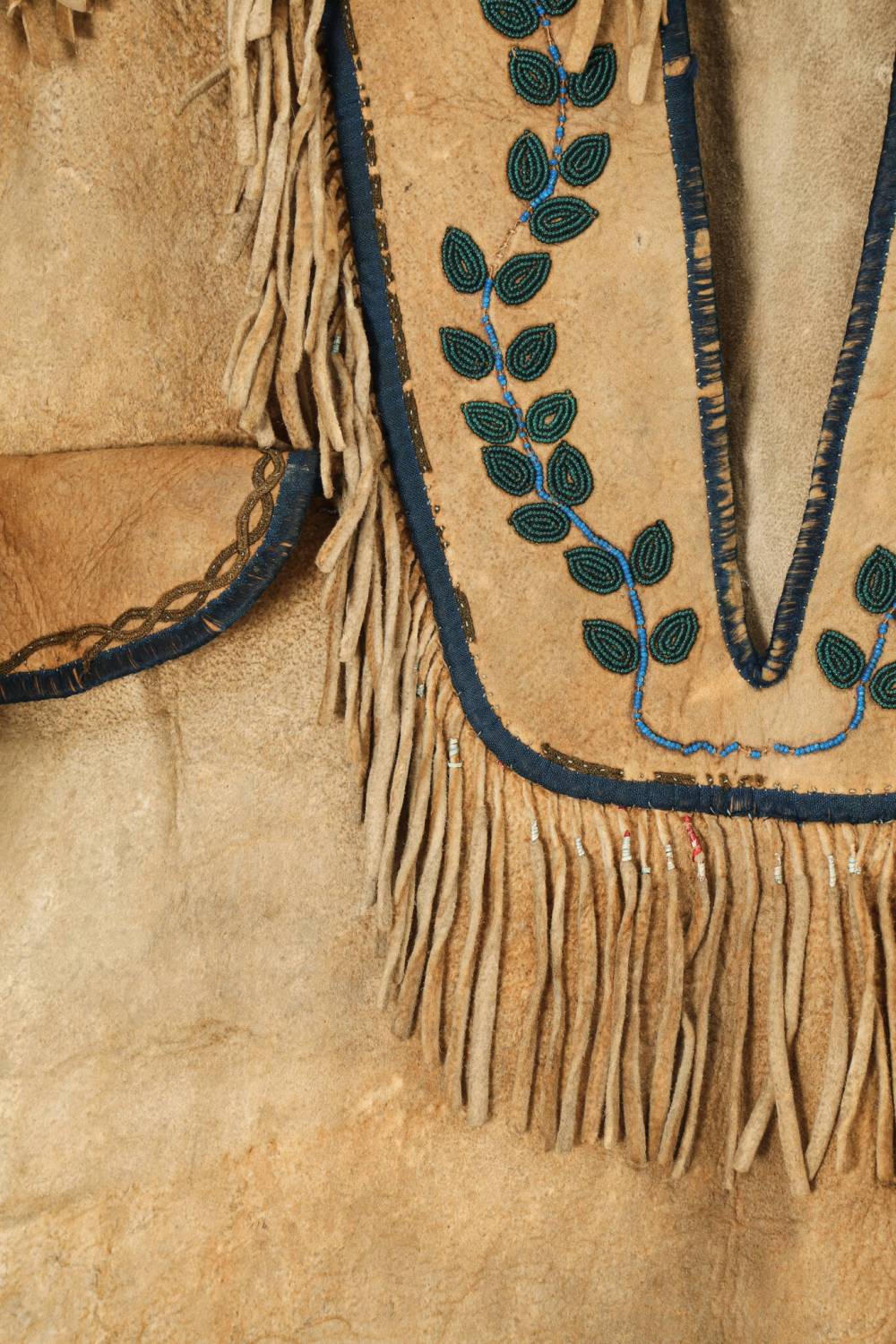 SUPPLIED
The colour of the thread — a muted shade of olive — is likely the result of natural dyes, which place the jacket in the pre-1850s era, before chemical dyes were introduced.