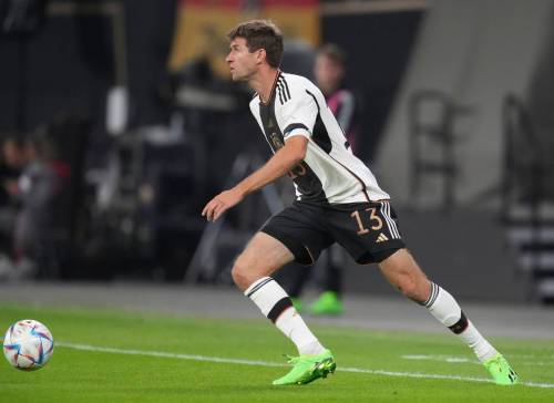 (AP Photo/Michael Sohn / The Associated Press files
                                Bayern Munich’s Thomas Muller, seen here representing Germany, is out of the lineup with COVID-19