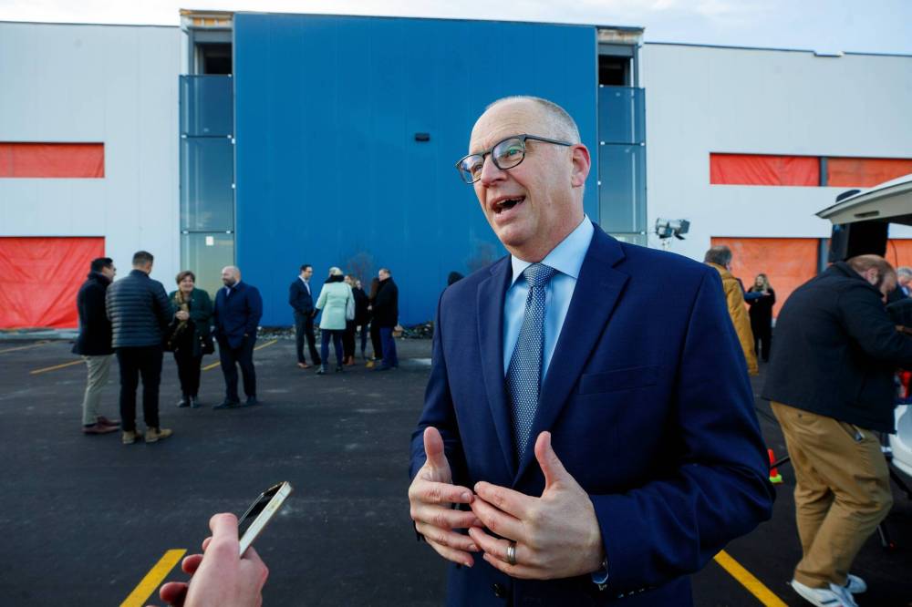MIKE DEAL / WINNIPEG FREE PRESS
CentrePort South will likely see investment from a diverse range of businesses, said mayoral candidate Scott Gillingham, who worked to get city funding for the project while serving as a city councillor in St. James.