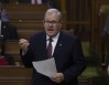 Veterans Affairs Minister Lawrence MacAulay rises during Question Period, Tuesday, December 14, 2021 in Ottawa. THE CANADIAN PRESS/Fred Chartrand