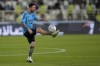 Argentina's Lionel Messi, controls the ball during a training session ahead of their friendly match with UAE on November 16th, in Abu Dhabi, United Arab Emirates, Monday, Nov. 14, 2022. (AP Photo/Kamran Jebreili)