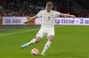 Belgium's Kevin De Bruyne kicks the ball during the UEFA Nations League soccer match between the Netherlands and Belgium at the Johan Cruyff Arena in Amsterdam, Netherlands, Sunday, Sept. 25, 2022. THE CANADIAN PRESS/AP/Peter Dejong