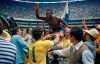 FILE - Brazil's Pele, center, is hoisted on the shoulders of his teammates after Brazil won the World Cup soccer final against Italy, 4-1, in Mexico City's Estadio Azteca, Mexico. Brazil's third World Cup triumph meant it kept the Jules Rimet trophy for good. The Hand of God. Zidane's headbutt. Gazza's tears. Many of soccer's most iconic moments have taken place at the World Cup, the latest edition of which starts in Qatar on Sunday. The Associated Press has covered the tournament through the years and followed the world's greatest players, none more so than Diego Maradona and Pelé.(AP Photo, file)