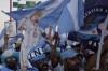 Argentinian fans hold up Argentina's player Lionel Messi pictures as they cheer at the corniche in Doha, Qatar, Friday, Nov. 11, 2022. Final preparations are being made for the soccer World Cup which starts on Nov. 20 when Qatar face Ecuador. (AP Photo/Hassan Ammar)