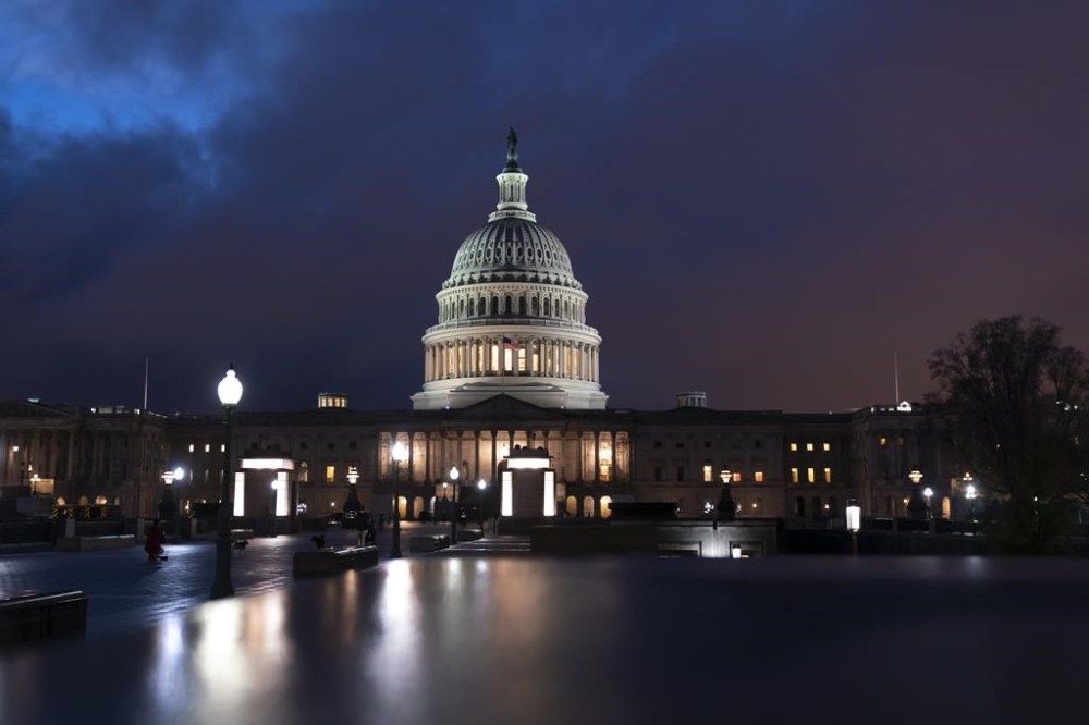 The Capitol is seen in Washington, Nov. 11, 2022. Republicans have won control of the U.S. House. A call by The Associated Press on Wednesday, Nov. 16, for Republican Mike Garcia in California’s 27th District secured the party the 218 seats needed for the majority.(AP Photo/J. Scott Applewhite)