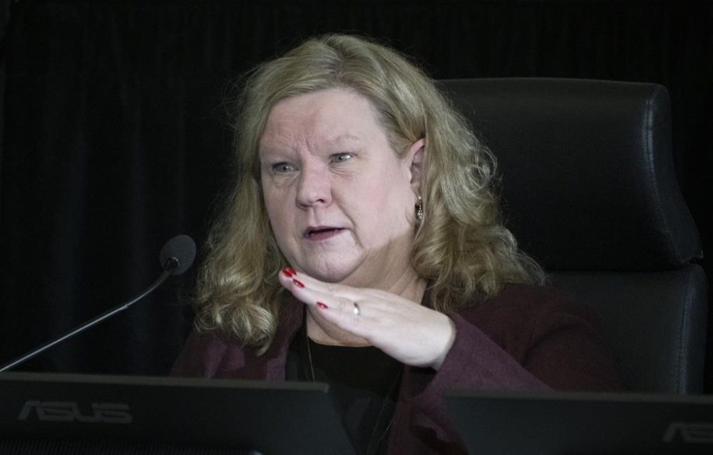 Clerk of the Privy Council Janice Charette testifies at the Public Order Emergency Commission, in Ottawa, Friday, Nov. 18, 2022. THE CANADIAN PRESS/Adrian Wyld
