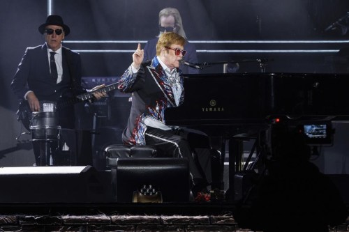 Sir Elton John performs live at the Elton John's final North American show of his 