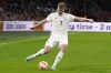 FILE - Belgium's Kevin De Bruyne during the UEFA Nations League soccer match between the Netherlands and Belgium at the Johan Cruyff ArenA in Amsterdam, Netherlands, on Sept. 25, 2022. FIFA has denied Belgium's request to wear team jerseys with a 'Love' label at the World Cup in Qatar. The Belgian soccer federations says the ruling was because of a commercial link to Belgium's signature dance music festival Tomorrowland. Multi-color detail on the white shirt had been described as a 