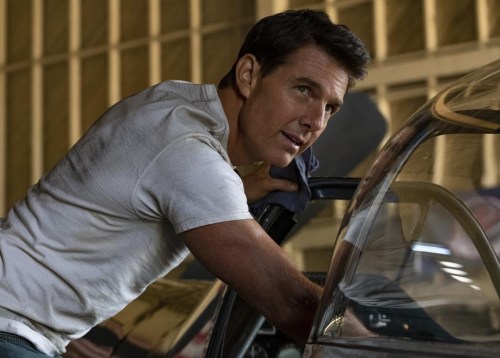 This image released by Paramount Pictures shows Tom Cruise portraying Capt. Pete 