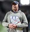 Winnipeg Blue Bombers head coach Mike O'Shea looks on during second half football action against the Toronto Argonauts in the 109th Grey Cup at Mosaic Stadium in Regina, Sunday, Nov. 20, 2022. THE CANADIAN PRESS/Frank Gunn