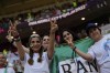 Soccer fans from Iran poses for a picture prior to the World Cup group B soccer match between Wales and Iran, at the Ahmad Bin Ali Stadium in Al Rayyan , Qatar, Friday, Nov. 25, 2022. (AP Photo/Francisco Seco)