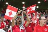 Canada fans cheer ahead of Group F World Cup soccer action between Canada and Belgium at Ahmad bin Ali Stadium in Al Rayyan, Qatar, on Wednesday, Nov. 23, 2022. Watch parties are planned across the country today as soccer fans gear up to watch Canada's second World Cup matchup against Croatia -- a do-or-die game for the team in its first tournament appearance in 36 years. THE CANADIAN PRESS/Nathan Denette