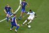 England's Marcus Rashford controls the ball past players from the U.S. during the World Cup group B soccer match between England and The United States, at the Al Bayt Stadium in Al Khor, Qatar, Friday, Nov. 25, 2022. (AP Photo/Ebrahim Noroozi)