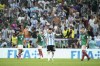 Argentina's Lionel Messi celebrates after his team won the World Cup group C soccer match between Argentina and Mexico, at the Lusail Stadium in Lusail, Qatar, Saturday, Nov. 26, 2022. (AP Photo/Hassan Ammar)