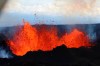 This aerial image courtesy of Hawaii Dept. of Land and Natural Resources shows lava flows on Mauna Loa, the world's largest active volcano, on Wednesday, Nov. 30, 2022, near Hilo, Hawaii. (Hawaii Dept. of Land and Natural Resources via AP)