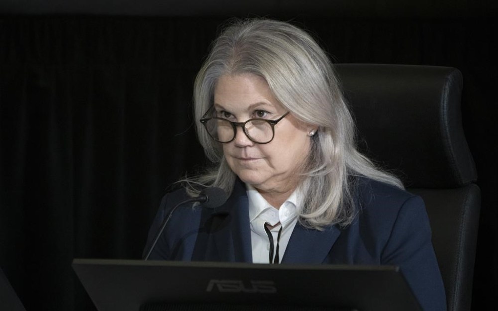 National Security Advisor Jody Thomas appears as a witness at the Public Order Emergency Commission, Thursday, November 17, 2022 in Ottawa. The national security adviser to Prime Minister Justin Trudeau says that senior officials are planning ahead for the possibility of another