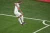 England's Harry Kane celebrates after scoring his side's 2nd goal during the World Cup round of 16 soccer match between England and Senegal, at the Al Bayt Stadium in Al Khor, Qatar, Sunday, Dec. 4, 2022. (AP Photo/Ariel Schalit)