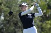 Nelly Korda watches her shot from the third tee during the third round of the LPGA CME Group Tour Championship golf tournament, Saturday, Nov. 19, 2022, at the Tiburón Golf Club in Naples, Fla. (AP Photo/Lynne Sladky)