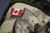 Permanent residents can now apply to join the Canadian Armed Forces as the federal government seeks to boost its recruitment numbers. A Canadian flag is seen on a CAF member’s uniform at CFB Trenton, in Trenton, Ont., on Oct. 16, 2014. THE CANADIAN PRESS/Lars Hagberg