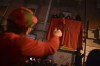Morocco's fans celebrate after their team won the match against Spain at the World Cup soccer tournament in Qatar, in Turin, Italy, Tuesday, Dec. 6, 2022. (Marco Alpozzi/LaPresse via AP)