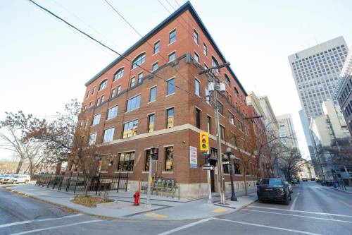 MIKE DEAL / WINNIPEG FREE PRESS
                                The MCC&rsquo;s new location (still being renovated) at 140 Bannatyne. MCC will be taking over the first floor and part of the second floor of this building.