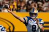 Quarterback Zach Collaros has an opportunity to become the first player since Montreal Alouettes quarterback Anthony Calvillo (2008-09) to win two straight most outstanding player awards. (Peter Power / The Canadian Press files)