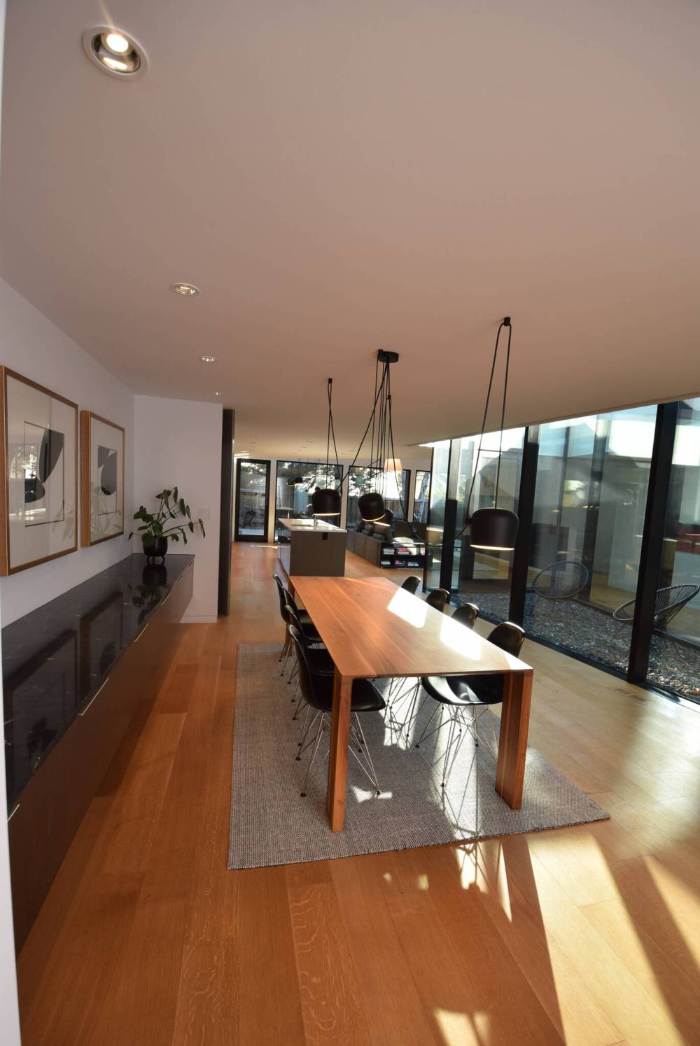 The dining room is a centrally-located and spectacular space that’s perfect for entertaining.