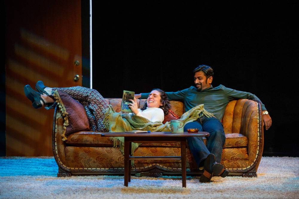 Aisha (Dalal Badr) and her husband Ash (Shelly Antony) are one of the other couples living in a downtown Winnipeg apartment block in New. (Dylan Hewlett photo)