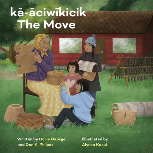 Supplied by Heritage House Publishing)
                                Written in Cree and English, kā-āciwīkicik / The Move has been nominated for a Governor General&rsquo;s Literary Award.