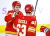 JEFF MCINTOSH / THE CANADIAN PRESS
                                Calgary Flames forward Elias Lindholm, left, celebrates his goal with teammate forward Adam Ruzicka during first period NHL hockey action against the Winnipeg Jets in Calgary, Saturday.