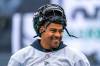 Toronto Argonauts running back Andrew Harris looks on during practice at Mosaic Stadium in Regina, on Wednesday, November 16, 2022. The Winnipeg Blue Bombers will be playing against the Toronto Argonauts in the 109th Grey Cup on Sunday. (Heywood Yu / The Canadian Press)