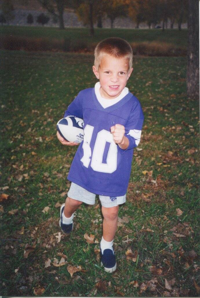 As youngster, Dalton Schoen’s father told him he had to be a street dog in his approach to sports. (Supplied)