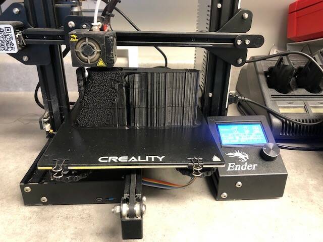 A snapshot of the 3D printer that Brandon police seized at a Pacific Avenue residence March 8. Dayne Parrott-Jones admitted in court Thursday that he was using this 3D printer to build illegal handguns in Brandon. (File)