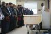 RUTH BONNEVILLE / WINNIPEG FREE PRESS LOCAL - Cyclist’s funeral Photo of Yacine Mamadou, Imam who resided over the funeral service offering prayers for Javed Musharraf on Wednesday along with members of the community. A funeral was held for 22-year-old Javed Musharraf, an international exchange student from India, at Manitoba Islamic Association (MIA) Grand Mosque on Waverley, Wednesday. Musharraf was killed when he collided with a front-end loader while riding his bike home later in the evening on Dec 15th. Approximately 80 members of the community held a funeral service for Javed Musharraf including roommates, Mohsin Ahmed and Shakih Shaikh (blue turban), that knew him well. His family members do not reside in Winnipeg and could not attend his service in person. See Erik’s story. Dec 21st, 2022