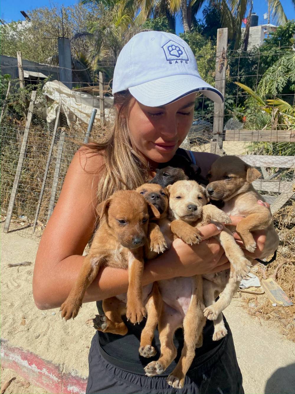 Supplied
Alex Blumberg has her hands full.