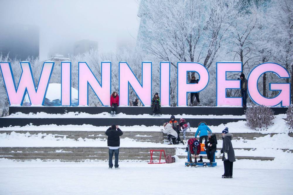 A day of free entertainment attracted hundreds of people to The Forks Saturday afternoon for New Year’s Eve celebrations. (Daniel Crump / Winnipeg Free Press)