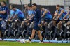 Argentina's head coach Lionel Scaloni attends a training session at the University of Qatar stadium, in Doha, Qatar, Saturday, Dec. 10, 2022. (AP Photo/Natacha Pisarenko)