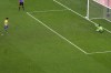 Brazil's Marquinhos, left, fails to score a penalty kick in the penalty shoot out at the World Cup quarterfinal soccer match between Croatia and Brazil, at the Education City Stadium in Al Rayyan, Qatar, Friday, Dec. 9, 2022. (AP Photo/Alessandra Tarantino)