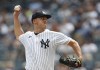 FILE - New York Yankees starting pitcher Jameson Taillon throws to a Minnesota Twins batter during the first inning of a baseball game Sept. 5, 2022, in New York. The Chicago Cubs have added Taillon to their rotation, agreeing to a four-year contract with the right-hander that is worth roughly $68 million. A person familiar with the negotiations confirmed the deal to the AP on Wednesday, Dec. 7, on condition of anonymity because it was pending a physical. (AP Photo/Noah K. Murray, File)