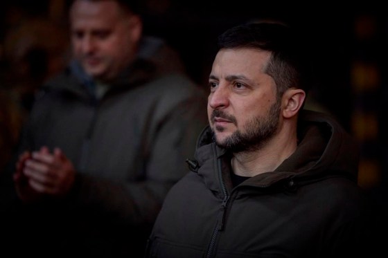 Ukrainian President Volodymyr Zelenskyy (Ukrainian Presidential Press Office via The Associated Press)