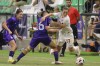 Canada's Jessie Fleming, right is challenged by Argentina's Marina Delgado during a women's international friendly soccer match between Canada and Argentina in Sanlucar de Barrameda, Spain, Thursday, Oct. 6, 2022. Fleming has been named Canada Soccer's player of the year for the second year in a row. THE CANADIAN PRESS/AP-Juan Carlos Toro del Rio