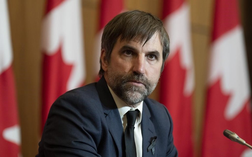 Minister of Environment and Climate Change Steven Guilbeault is seen during a news conference in Ottawa, Thursday, Sept. 15, 2022. The federal government is blocking development of Glencore's Sukunka open-pit metallurgical coal mine project located near Tumbler Ridge, B.C. THE CANADIAN PRESS/Adrian Wyld