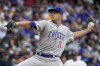 FILE - Chicago Cubs starting pitcher Drew Smyly throws during the first inning of a baseball game against the Milwaukee Brewers Saturday, Aug. 27, 2022, in Milwaukee. Drew Smyly is staying with the Chicago Cubs, agreeing to a $19 million, two-year contract. A person familiar with the negotiations confirmed the deal to The Associated Press on Friday, Dec. 23, 2022 on condition of anonymity because the contract was pending a successful physical.(AP Photo/Morry Gash, File)