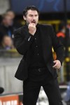 FILE - Brugge's head coach Carl Hoefkens during the Champions League Group B soccer match between Club Brugge and FC Porto at the Jan Breydel stadium in Bruges, Belgium, on Oct. 26, 2022. Club Brugge fired its coach Carl Hoefkens on Wednesday, Dec. 28, 2022 despite a stirring run in the Champions League that landed the Belgian club in the knockout phase of Europe's top club competition. (AP Photo/Geert Vanden Wijngaert, File)