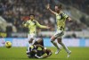 Newcastle United's Joe Willock, below, is fouled by Leeds United's Luke Ayling during the English Premier League soccer match between Newcastle United and Leeds United at St. James' Park, Newcastle upon Tyne, England, Saturday, Dec. 31, 2022. (Owen Humphreys/PA via AP)
