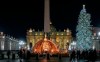 Pope Francis stops in front a nativity scene in St. Peter's Square after presiding over the first Vespers and the 'Te Deum' in St. Peter's Basilica Saturday, Dec. 31, 2022. Pope Emeritus Benedict XVI, the German theologian who will be remembered as the first pope in 600 years to resign, has died, the Vatican announced Saturday. He was 95. THE CANADIAN PRESS/AP-Andrew Medichini