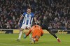 Arsenal's Eddie Nketiah, right, scores his sides third goal during the English Premier League soccer match between Brighton and Hove Albion and Arsenal and at the AMEX Community Stadium in Brighton, England, Saturday, Dec. 31, 2022. (AP Photo/Alastair Grant)