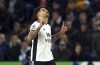 Fulham's Aleksandar Mitrovic celebrates scoring during the English Premier League soccer match at the King Power Stadium, Leicester, England, Tuesday Jan. 3, 2023. (Mike Egerton/PA via AP)