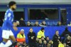 Everton's head coach Frank Lampard, center, during the English Premier League soccer match between Everton and Brighton and Hove Albion at Goodison Park Stadium in Liverpool, England, Tuesday, Jan. 3, 2023. (AP Photo/Jon Super)