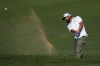 J.J. Spaun hits from the bunker on the 12th fairway during the second round of the Tournament of Champions golf event, Friday, Jan. 6, 2023, at Kapalua Plantation Course in Kapalua, Hawaii. (AP Photo/Matt York)